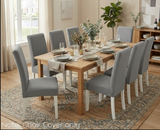 Anyseat Grey Waterproof Chair Cover – Corn Kernel Pattern Stretch Slipcover for Dining Room