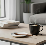 Anygleam Dark Brown 6pcs Wooden Tea Long Spoon Kitchen Tableware