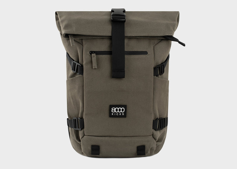 Nomad Hemp Rolltop Backpack in Dark Green