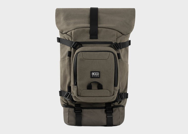 Nomad Hemp Rolltop Backpack in Dark Green