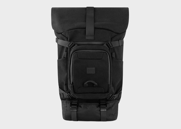 Nomad Hemp Rolltop Backpack in Full Black