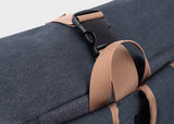 Everyday Hemp Rolltop Backpack in Navy Blue