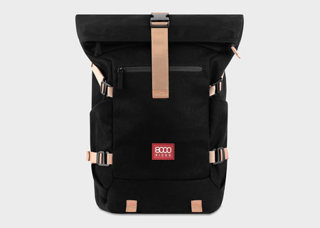 Nomad Hemp Rolltop Backpack in Black