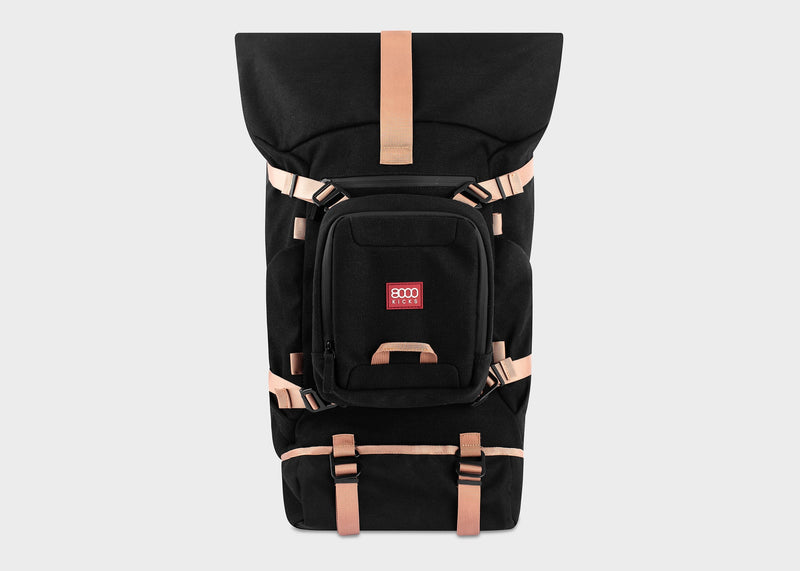 Nomad Hemp Rolltop Backpack in Black