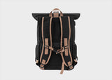 Everyday Hemp Rolltop Backpack in Black