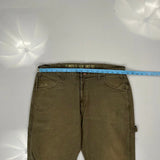 Dickies Carpenter Trousers - 34W 30L Green Cotton
