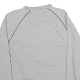 FILA Mens Grey Cotton Blend Crew Neck Sweatshirt M Logo Embroidered Casual