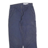 CARHARTT Mens Cotton Blend Navy Relaxed Straight Trousers W30 L30 Workwear