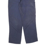 CARHARTT Mens Cotton Blend Navy Relaxed Straight Trousers W30 L30 Workwear