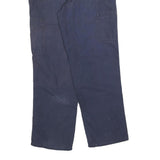 CARHARTT Mens Cotton Blend Navy Relaxed Straight Trousers W30 L30 Workwear
