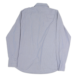 BOSS HUGO BOSS Mens Blue Check Shirt M Business Casual Cotton Long Sleeve