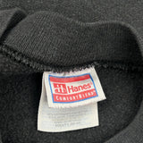 Hanes Sweatshirt - Large Black Cotton Blend