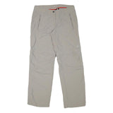MAMMUT Womens Regular Beige Polyester Blend Trousers W30 L29 Outdoor Zip Pockets