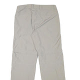 MAMMUT Womens Regular Beige Polyester Blend Trousers W30 L29 Outdoor Zip Pockets