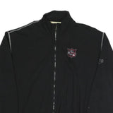 ATLAS FOR MEN Mens Black Cotton Blend Zip Jacket 2XL Casual Everyday Wear