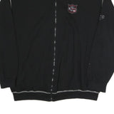 ATLAS FOR MEN Mens Black Cotton Blend Zip Jacket 2XL Casual Everyday Wear