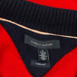 Tommy Hilfiger Spellout Zip Up - XL Red Cotton