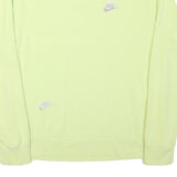 ADIDAS Mens Yellow Cotton Blend Crew Neck M Sweatshirt Casual Pullover