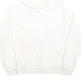 CHAMPION Womens White Hoodie M Cotton Blend Pullover Casual Sweatshirt