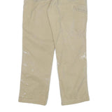 CARHARTT Mens Cotton Blend Beige Relaxed Tapered Trousers W32 L29 Workwear
