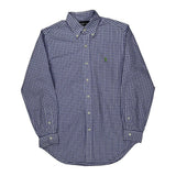 Ralph Lauren Checked Shirt - Medium White Cotton
