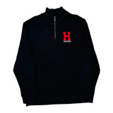 Tommy Hilfiger 1/4 Zip - XL Black Cotton