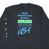 THE BEST Mens Black Tuxedo Brothers Duathlon Long Sleeve Crew Neck Graphic