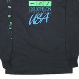 THE BEST Mens Black Tuxedo Brothers Duathlon Long Sleeve Crew Neck Graphic