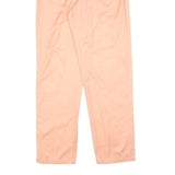 HENNES Womens Cotton Blend Peach Relaxed Straight Trousers W26 L32 Casual