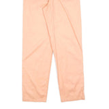 HENNES Womens Cotton Blend Peach Relaxed Straight Trousers W26 L32 Casual