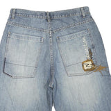 JAYJAY'S Mens Shorts Blue Denim Casual M W34 Cotton Blend Comfort Fit