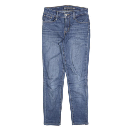 LEVI'S Womens Blue Slim Skinny Denim Medium Wash W25 L25 Stretch Cotton Jeans