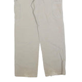 CARHARTT Mens Beige Cotton Blend Canvas Regular Fit Straight Trousers W32 L32