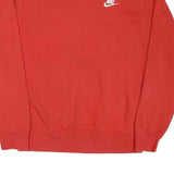 NIKE Mens Red Sweatshirt Crew Neck S Casual Athletic Pullover Top