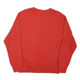 NIKE Mens Red Sweatshirt Crew Neck S Casual Athletic Pullover Top