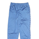 FILA Mens Joggers Blue & White Regular Straight M W28 L29 Cotton Blend Logo Tape