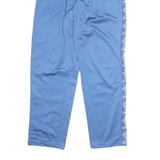 FILA Mens Joggers Blue & White Regular Straight M W28 L29 Cotton Blend Logo Tape
