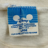 1987 Grad Night Disney Single Stitch T-Shirt - Large Cream Cotton