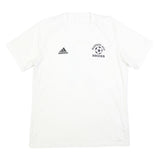 ADIDAS Mens White Pleasant Hill Soccer Graphic T-Shirt L Short Sleeve V-Neck