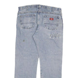 DICKIES Mens Jeans Blue Regular Straight Denim Medium W38 L30 Workwear