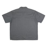 DICKIES Mens Grey Work Shirt 2XL Polyester Blend Casual Short Sleeve