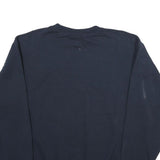 CHAMPION Mens Navy Marian University College Sweatshirt L Cotton Blend Crew Neck
