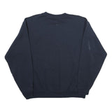 CHAMPION Mens Navy Marian University College Sweatshirt L Cotton Blend Crew Neck