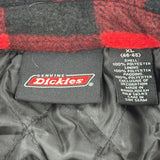 Dickies Checked Jacket - XL Red Polyester
