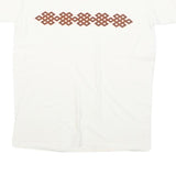 THE NORTH FACE Mens White Cotton Blend Graphic T-Shirt L Short Sleeve Crew Neck