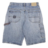U.S. POLO ASSN Mens Shorts Blue Denim Casual XL W34 Utility Pocket