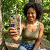 London Fog Market Finds iPhone 14 Case - Lifestyle photo showing phone case in use