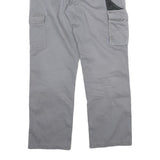 DICKIES Mens Cotton Blend Grey & Black Workwear Regular Straight Trousers W32