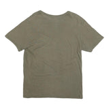 NIKE Mens Green Cotton Blend T-Shirt M Short Sleeve Crew Neck Logo Print