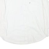 NAUTICA Mens White Button Down Shirt XL Classic Fit Cotton Blend Pocket